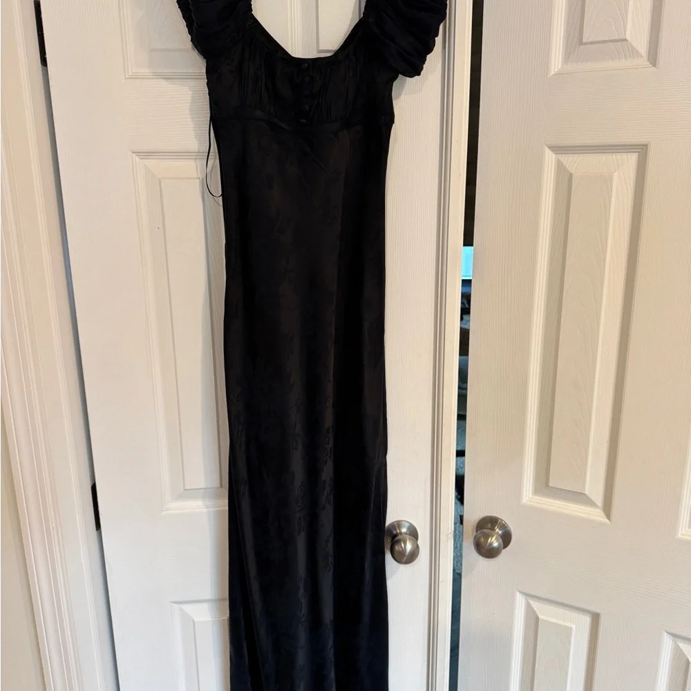 A&F Bra-Free Satin Maxi Dress